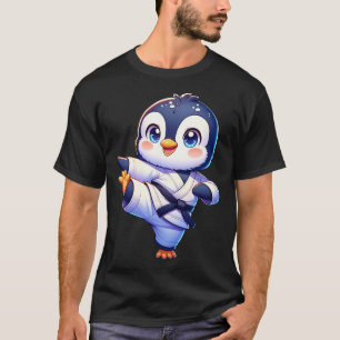Camiseta Posologia Adorável do Carate Penguin Crane