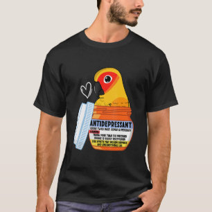 Camiseta Posologia-Antidepressiva Bonita I Sun Conure