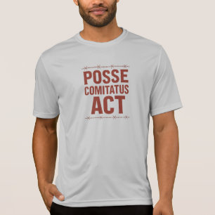 Camiseta Posse Comitatus Act Distress Barbed Wire Design