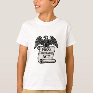 Camiseta Posse Comitatus Act Eagle Scroll