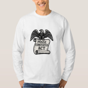 Camiseta Posse Comitatus Act Eagle Scroll