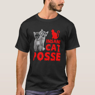 Camiseta Posse de Gato Insano Amante de Animais Felino Gati