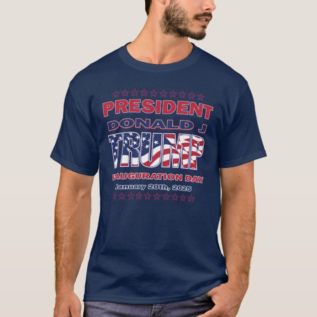 Camiseta Posse do Presidente Trump (Frente)