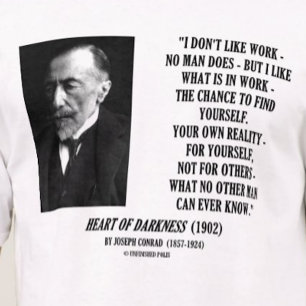 Camiseta Possibilidade do trabalho de Joseph Conrad suas