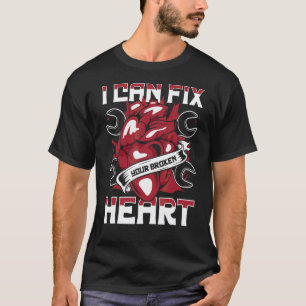 Camiseta Posso Consertar Seu Coração Quebrado Técnico de Ca
