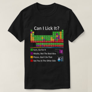 Camiseta Posso Deixá-Lo Engraçado Mesa Periódica
