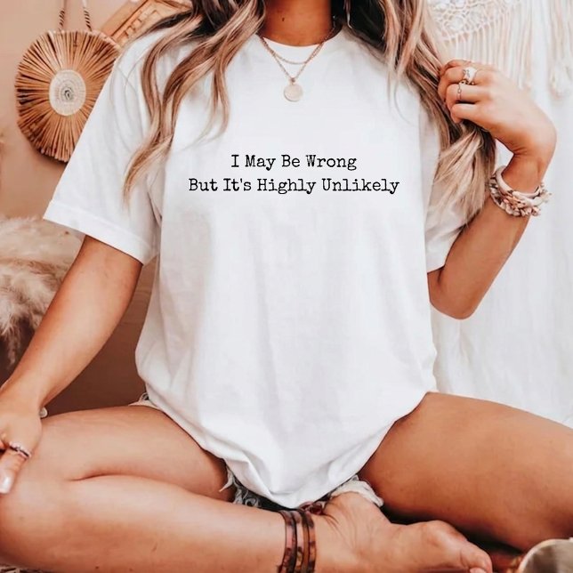 Camiseta  Posso Estar Errado Mas É Altamente Improvável Eng (Criador carregado)