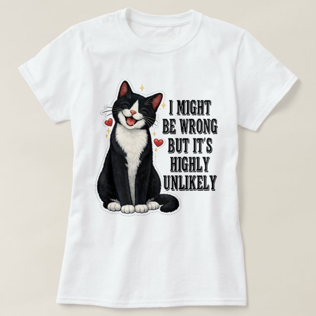 Camiseta Posso Estar Errado Mas É Altamente Improvável Engr (Frente do Design)