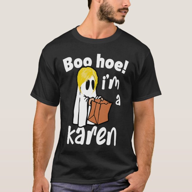 Camiseta Posso Falar Com A Gerente Karen Halloween? (Frente)