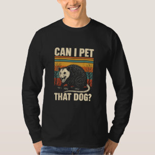 Camiseta Posso Fazer Carinho Nesse Cachorro Gambá Design de