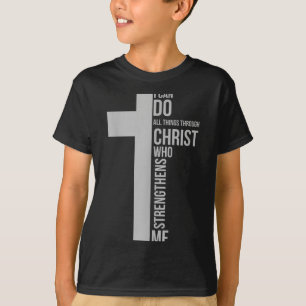 Camiseta Posso fazer coisas através de Cristo que me fortal