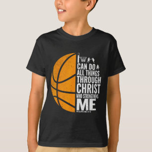 Camiseta Posso Fazer Todas as Coisas Através de Cristo Bask