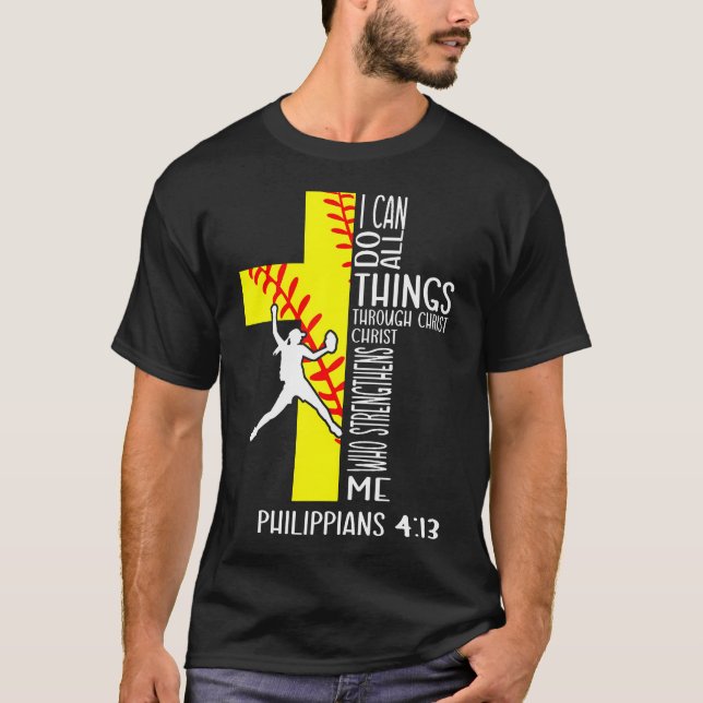 Camiseta Posso Fazer Todas as Coisas Através de Cristo Soft (Frente)