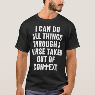 Camiseta Posso Fazer Todas as Coisas Através de um Verso Re