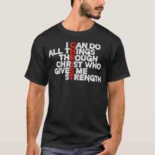 Camiseta Posso fazer todas as coisas por meio de Cristo que