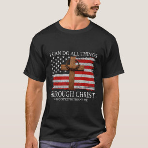 Camiseta Posso fazer todas as coisas por meio de Jesus Orgu