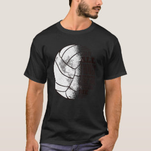 Camiseta Posso Fazer Tudo Engraçado Design de Voleibol Voll