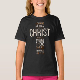 Camiseta Posso Fazer Tudo Pela Bíblia Cristo Versa