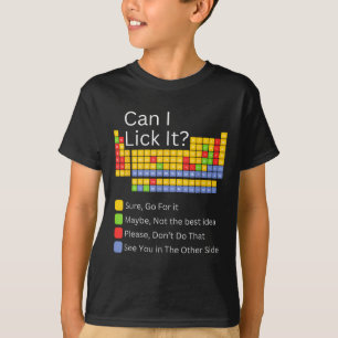 Camiseta Posso Ir Buscar Mesas Periódicas Crianças Estudant