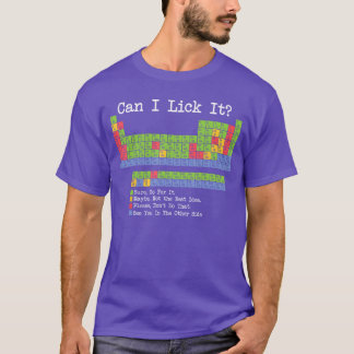 Camiseta Posso Lamber É Periódico Divertido Professor de Ci