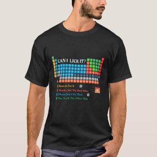 Camiseta Posso Lamber Isso Tabela Periódica dos Elementos H