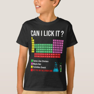 Camiseta Posso Lamber Tabela Periódica Gráfico Professor de