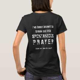 Camiseta Posso Orar Por Você Oração Espontânea Cristã
