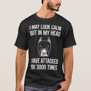 Camiseta Posso Parecer Calma Dogo Argentino 01