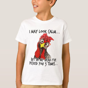 Camiseta Posso parecer calmo, mas na minha cabeça eu biquei