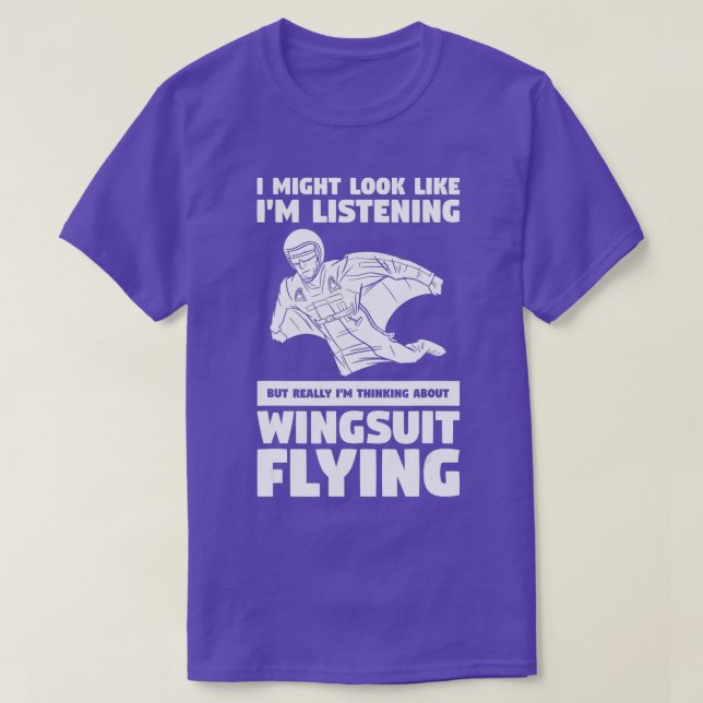 Camiseta Posso Parecer Que Estou A Ouvir Roupa De Lua A Voa (Frente do Design)