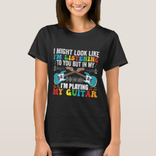 Camiseta Posso parecer que estou ouvindo música engraçada