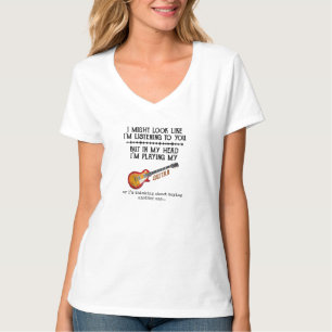 Camiseta Posso parecer que estou te ouvindo, mas na minha