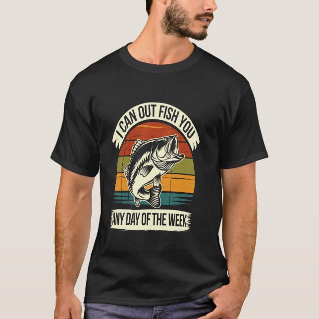 Camiseta Posso Pescar Mais do que Você Qualquer Dia da Sema (Frente)