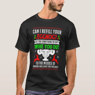 Camiseta Posso Reabastecer A Sua Família De Natal Vaca?