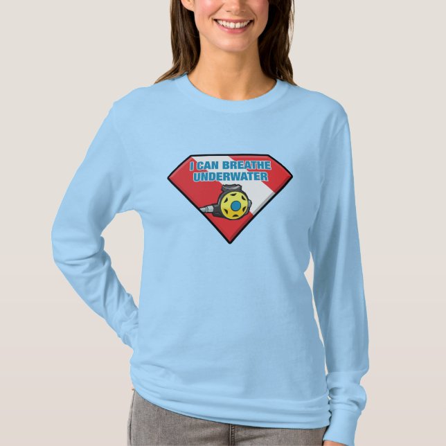 Camiseta Posso Respirar Submerso (Frente)
