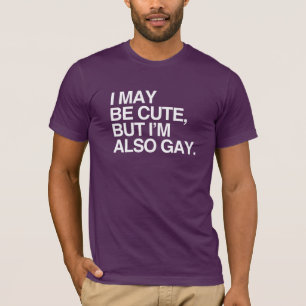 Camiseta POSSO SER BONITO, MAS TAMBÉM SOU GAY - BRANCO -.p