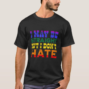 Camiseta Posso ser Hetero, mas não odeio LGBT orgulhoso