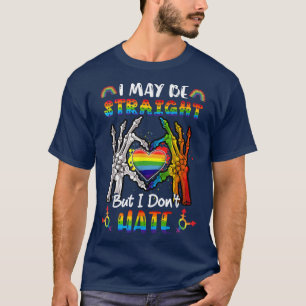 Camiseta Posso ser Hetero, mas não odeio o Dia das Bruxas L