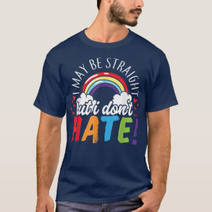 Camiseta Posso ser Hetero, mas não odeio o LGBT Ally