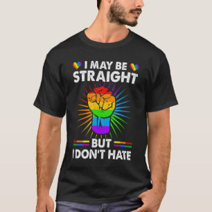 Camiseta Posso ser Hetero, mas não odeio o Orgulho L