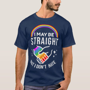 Camiseta Posso ser Hetero, mas não odeio o orgulho LGBT