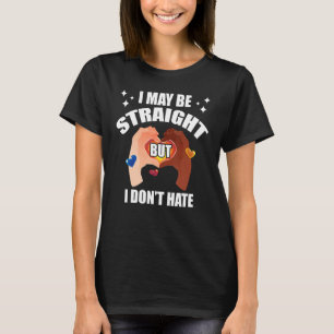 Camiseta Posso ser Hetero, mas não odeio Orgulho Arco-Íris