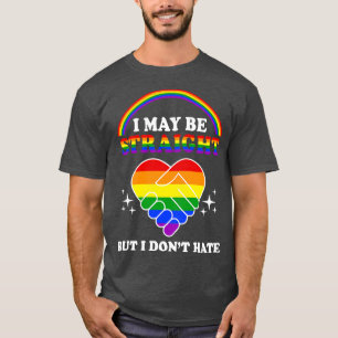 Camiseta Posso Ser Hetero, Mas Não Odeio Orgulho gay LGBT