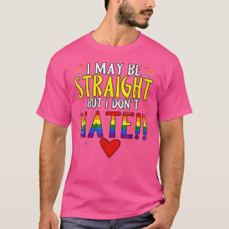 Camiseta Posso ser Hetero, mas não odeio orgulho LGBT Mont