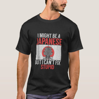 Camiseta Posso ser japonês, mas não posso consertar japonês
