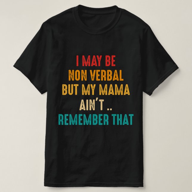 Camiseta Posso Ser Não Verbal Autismo Não Verbal Sensibiliz (Frente do Design)