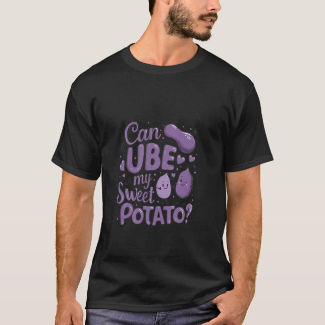 Camiseta Posso UBE Minha Batata Doce Jogando Ube Engraçado (Frente)