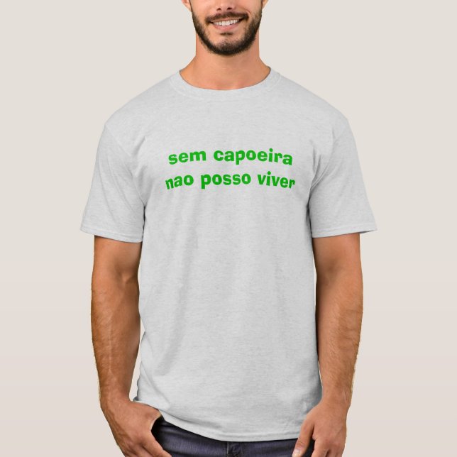 Camiseta posso viver da NAO do capoeira dos sem (Frente)