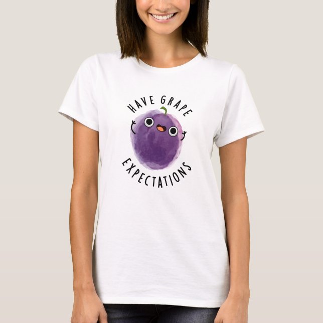Camiseta Possuir Esperanças De Uvas Fruta Positiva (Frente)