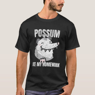 Camiseta Possum Ate My Homework